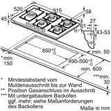 Bosch PRS9A6H40 plinska kuhalna plošča, (22107969) | Shoptok.si