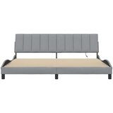  Okvir za krevet bez madraca svjetlosivi 200 x 200 cm od tkanine | shoptok.hr