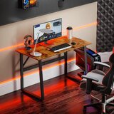  Radni stol računalni stol s čeličnim okvirom uredski stol PC stol 120x60x76cm rustikalna smeđa + crna | shoptok.hr