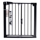 TIAKI crna pregrada s nastavkom od 7 cm, za pse - visina 76 cm, širina 75 do 82 cm | shoptok.hr