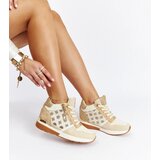 Gemre Beige Wedge Sneakers Knoxville | Shoptok.si