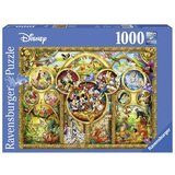 Ravensburger puzzle - Diznijevi likovi u zlatu -1000 delova | ePonuda.com