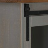  Komoda HALDEN s kliznim vratima siva 80x40x80 cm puno drvo | Eponuda.com
