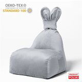 The Brooklyn Kids Svetlo siva otroška vreča za sedenje Funny Bunny – | Shoptok.si