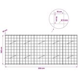  Gabion s žicom debljine 5 mm i mrežom 10x10 cm 250x10x100 cm - 10 cm 100 cm 250 cm | shoptok.hr