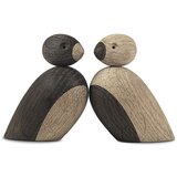 Kay Bojesen Denmark Komplet 2 kipcev iz masivnega hrasta Pair of Sparrows Cene