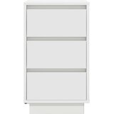 vidaXL Noćni ormarić s LED svjetlima bijeli 38x34x65 cm | shoptok.hr