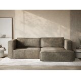 Maison de Rêve Rjava raztegljiva/s prostorom za shranjevanje kotna sedežna garnitura iz šenilje (desni kot/z ležalnikom) Velto – | Shoptok.si