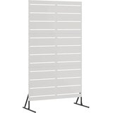  Zaslon za privatnost 100 x 50 x 180 cm Nehrđajući čelik Srebrna | shoptok.hr