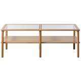 Unique Furniture Stakleni stolić za kavu u prirodnoj boji 60x120 cm Elba – | shoptok.hr