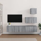 The Living Store Komplet TV omaric 4-delni siva sonoma inženirski les - TV Omarica, (21374382) Cene