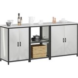  Kuhinjski set za pohranu HATTEM 3 pcs Srebrna Pocinčani čelik | shoptok.hr
