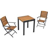 Gardenson Set Za Balkon Santorini, 3-Delno, Aluminij, Masivno | Shoptok.si