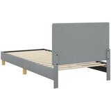  Krevet za djecu s uzglavljem Svijetlo siva 90 x 190 cm tkanina | shoptok.hr
