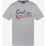 Schott Majice s kratkimi rokavi TSTYRON Siva | Shoptok.si