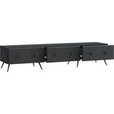 TV omarica s predalom Črna 147 x 34,5 x 30 cm Inženirski les, (5000210246) | Shoptok.si