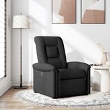 vidaXL Naslanjač iz črnega blaga | Shoptok.si
