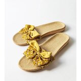  Yellow flip-flops with a bow Tachel | Shoptok.si