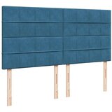 vidaXL Krevet s oprugama i madracem tamnoplavi 180x200 cm baršunasti | shoptok.hr