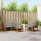  Set vanjskih sofa 6 kom. Prirodna i svijetlo siva | shoptok.hr