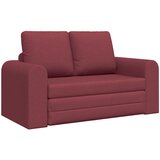 vidaXL Tla Raztegljiv Kavč 2-v-1 Bordo 148x71x83 cm Blago Cene