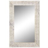 Zidno ogledalo DKD Home Decor Prirodno Bijela Drvo Manga (76 5 x 3 x 122 cm)  Zidno ogledalo DKD Home Decor Prirodno Bijela Drvo Manga (76 5 x 3 x 122 cm) Slike