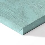  Slika - Metallic Form - Abstract Sculpture on a Mint Background with a Purple Halo 80x120 | shoptok.hr