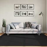 vidaXL Preproga HUARTE kratka vlakna mehka in pralna črna 200x200 cm | Shoptok.si