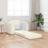  Podna sofa krevet 2-u-1 krem 98x71x83 cm baršun | shoptok.hr