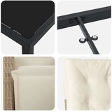  Vrtni set za objed 9 kom. Bež poliratan | shoptok.hr