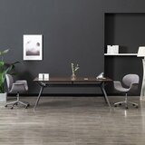 vidaXL Okretna blagovaonska stolica od tkanine siva | shoptok.hr