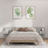  Posteljno vzglavje z omaricami siva sonoma konstruiran les, (20794508) | Shoptok.si