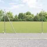  Vanjski Euro Ograda s Betonskom Podlogom 10 x 1,5 m Srebrna | shoptok.hr