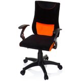 MID.YOU Mladinski Vrtljiv Stol Kiddy Pro Al, Črna, Oranžna | Shoptok.si