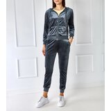 Gemre Gray velour set with a hood Anna | Shoptok.si