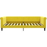 vidaXL Dnevna postelja z vzmetnico rumena 100x200 cm žamet | Shoptok.si