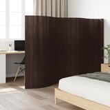 Sobna pregrada tamnosmeđa širina 600 cm visina 165 cm od bambusa | shoptok.hr