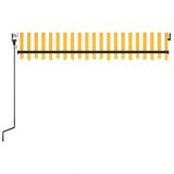Tenda na automatsko uvlačenje 350 x 250 cm žuto-bijela | shoptok.hr