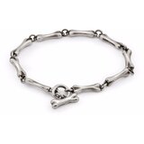 Black Label Stainless Steel Puppy Bone Necklace | shoptok.hr