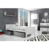 BMS Group Otroška postelja Arek - 80x200 cm - bela/grafit | shoptok.hr