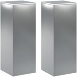  Stalak za biljke 2 pcs Srebrna 30 x 30 x 80 cm Nehrđajući čelik | shoptok.hr