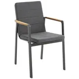 STOL tikovina aluminij antracit, temno siva