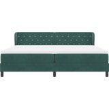 Box Spring Krevet s Madracem Tamno Zeleni 200x200 cm Baršun | shoptok.hr