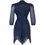 Trendyol Dark Navy Blue Sparkling Waist Evening Dress | shoptok.hr