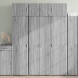 The Living Store Visoka omara siva sonoma 70x42,5x185 cm inženirski les - Visoka Omarica, (21435690) Cene