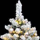  Umjetno božićno drvce 150 LED sa šarkama i kuglicama 150 cm | shoptok.hr
