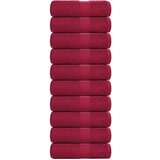 vidaXL Ručnici za pranje 10 kom bordo 30 x 30 cm 360 gsm 100 % pamuk | shoptok.hr