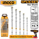  Set HEX burgija za beton 5/1 AKDB6055 SUPER INGCO Cene