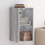Furnova Stenska omarica s steklenimi vrati siva sonoma 35x37x68,5 cm, (21949577) | Shoptok.si