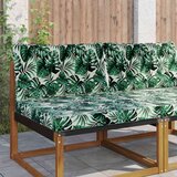  Zunanja blazina za kavč 2 pcs Vzorec lista Poliester, (5000202427) | Shoptok.si